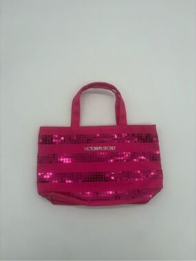 Victoria’s Secret Hot Pink Sequin Mini Tote Bag Y2K